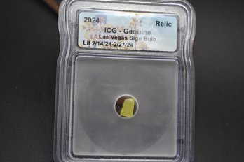 2024 Genuine Las Vegas Sign Bulb Relic