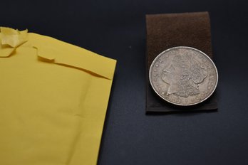 1921  Silver Morgan %90 Silver AU 58 Coin