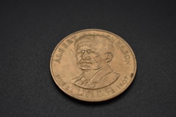 1907 Albert Michelson Nobel Laureate US Navy Academy Coin