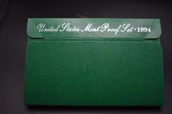 1994 S US Mint Proof 5 Coin Set With COA