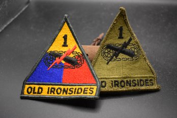Vintage WW2 US Army 1st Armored Division Patch 'Old Ironsides'