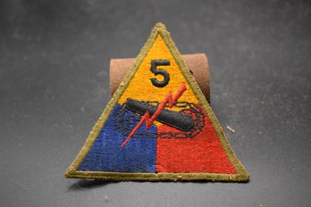 Vintage WW2 US Army 5th Armored Division Patch