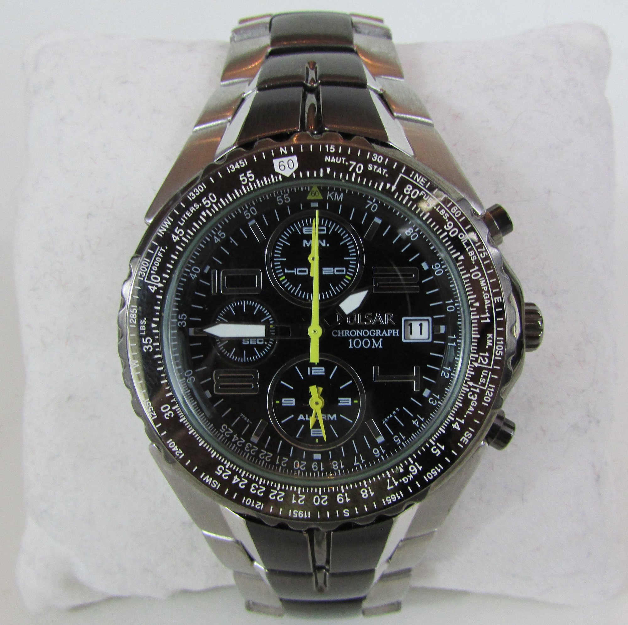 Vintage PULSAR Brand, Battery WRISTWATCH, 7T62-X041 Model
