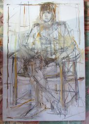 Original Study For A PORTRAIT On Canvas, Appx 36' X 24' Size