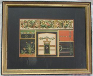 Vintage Wall Art Print, Decorator Series, Appx 17.5' X 14,' Nicely Framed