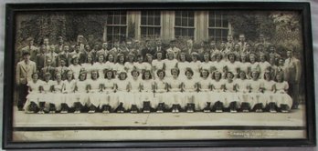 Vintage Group CLASS Photograph, PS #97 Queens NY, June 1948, Appx 20' X 9.5,' Simply Framed