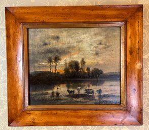 Trevor James American School Oil On Canvas Landscape Painting