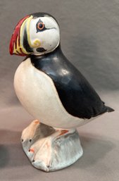 Signed Vintage Studio Pottery Puffin Figure