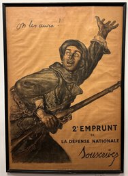 Abel Faivre ( 1867-1945, French) On Les Aura 2e Emprunt De La Defense Nationale