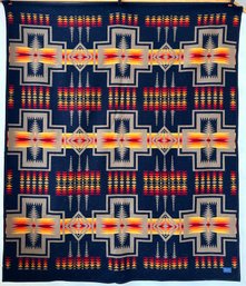 Pendleton Beaver State Vintage Chief Joseph Wool Blanket Robe/Shawl 76' X 64'