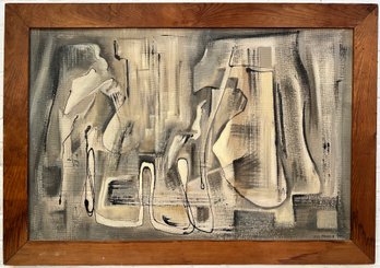 Elizabeth H. Frisch (CT/MA, 1910-1980) Oil On Board Double Sided Composition