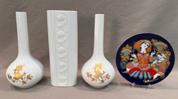 4  Porcelain Items By Bjorn Winblad For Rosenthal