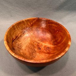 Hand Turned Burl Maple Wooden Bowl
