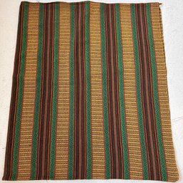 Antique Wool Colorful Striped Coverlet
