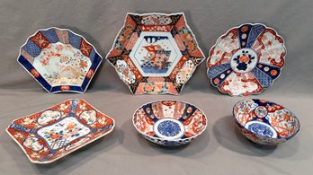 Group Of 6 Japanese Imari Porcelain Tablewares