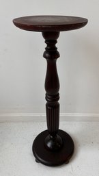 Antique Turned Mahogany Pedestal