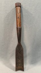 Signed Jackson Hand Forged Iron Shipwright's Timber Chisel 22.5' L X 3' Chisel