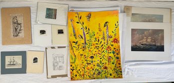 12 Miscellaneous Works On Paper