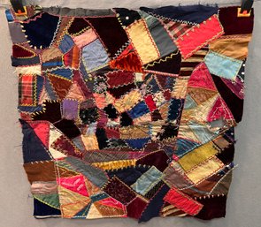 Antique Crazy Quilt Sampler Signed