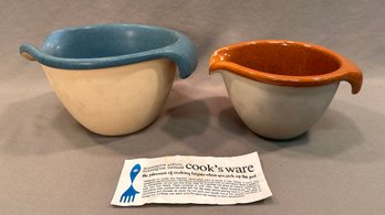 Bennington Pottery Stoneware Mixing Bowls