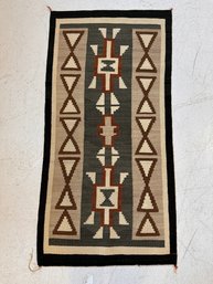 Vintage Navajo (Dine) Two Grey Hills Rug  53' X 27'