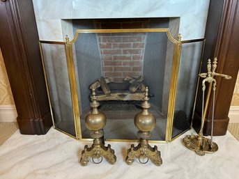 4 Pc. Fireplace Set