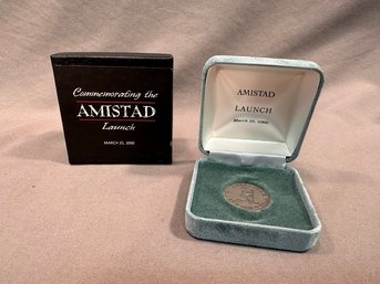 Amistad Launch Commemorative Metal Coin