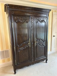 John Widdicomb French Provincial Style Darkwood Armoire