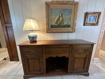 Antique Ash Oak Country Server