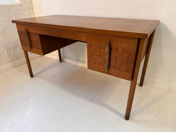 Bert England Walnut Writing Desk For Johnson Furniture Co.