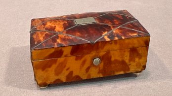 Antique Tortoise Shell Miniature Box