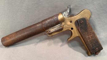 Original WW1 French Flare Gun, Model 1918 Marked 'Mecanicarm' On The Frame