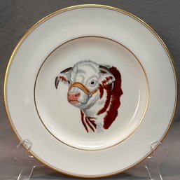 Abercrombie And Fitch Porcelain Hereford Dinner Plate