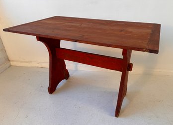 19th-C. American Painted Tavern Table