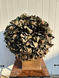 Faux Pine Cone Topiary With Ceramic Base