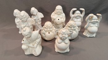 Lot Of 10 Benihana White Ceramic Mugs