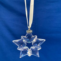 NIB Swarovski 2019 Annual Edition Holiday Star Ornament Designed By Elke Huber, 3' W