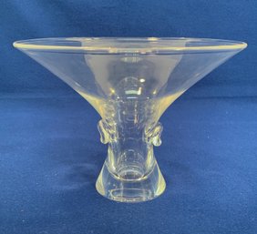Mid Century Steuben Crystal Bouquet Vase/Bowl Designed By George Thompson