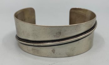 Orb Otto Robert Bade Sterling Silver Cuff Bracelet, Modernist