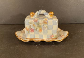 MacKenzie Childs Morning Glory Pattern, Butter Dish