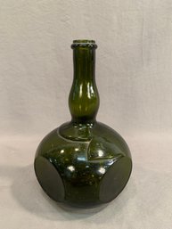 Antique Green Glass Wine Or Spirits Bottle