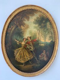 After Nicolas Lancret, 'La Camargo Dancing', Oil On Board