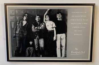 Framed Breakfast Club Movie Poster Print, 1985 John Hughes Classic