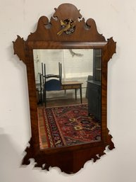 Antique Chippendale Style Mahogany Wall Mirror, 19th C.