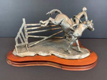 1987 Legends 'Show Jumper' Limited Edition Pewter Sculpture By C.A. Pardell