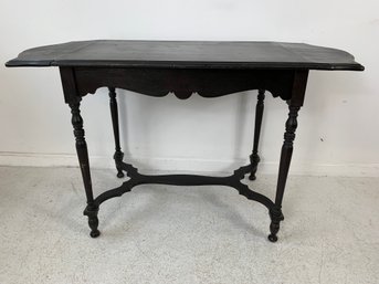 Antique Ebonized Double Drop Leaf Table