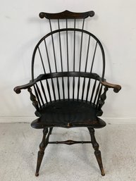 D.R. Dimes Ebonized Comb Back Windsor Chair