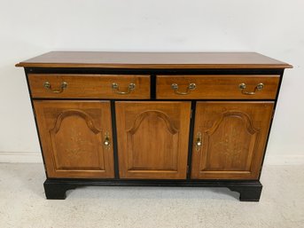 Vintage Hitchcock Cherry And Ebonized Sideboard