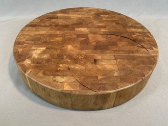 J.K. Adams, Dorset, VT, Round Butcher Block Cutting Board