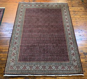 8'6' W X 11'8' L Large Hand-Knotted Oriental Area Rug, Herati Pattern, Retailed By Kaoud Rugs